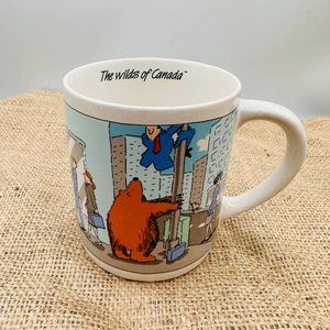 Vintage Funny Cartoon The Wilds of Canada Coffee Mug